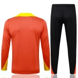 2025-26 Brazil Orange Half Pull Tracksuit #B25119(半拉链)
