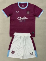 2025-26 Burnley Home Kids Soccer Jersey