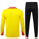 2025-26 Brazil Yellow Half Pull Tracksuit #B25134(半拉链)