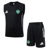 2025-26 Al-Ahli Saudi Black Tank top and shorts suit #D25246