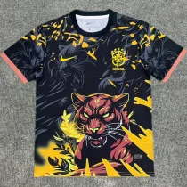 2025-26 Brazil Yellow Special Edition Training shirts (猎豹)