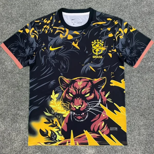 2025-26 Brazil Yellow Special Edition Training shirts (猎豹)