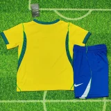 26-27 Brazil Home Kids Soccer Jersey