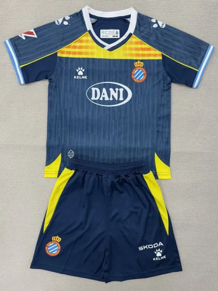 2025-26 Espanyol Third Kids Soccer Jersey