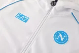 2025-26 Napoli White Hoodie Jacket Tracksuit #01