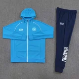 2025-26 Napoli Blue Hoodie Jacket Tracksuit #01