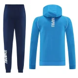 2025-26 Napoli Blue Hoodie Jacket Tracksuit #01