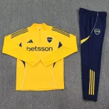 25-26 Boca Juniors Yellow Half Pull Tracksuit (半拉链)