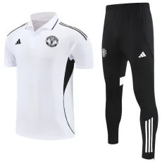 25-26 Man Utd White Polo Tracksuit