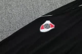 25-26 River Plate Black Half Pull Tracksuit (半拉链)
