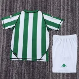 2003-2004 Real Betis Home Kids Retro Soccer Jersey