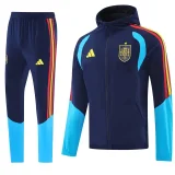 25-26 Spain Royal blue Hoodie Jacket Tracksuit