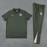 25-26 CHE Army green Polo Tracksuit