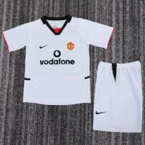 2002-2003 Man Utd Away Kids Retro Soccer Jersey