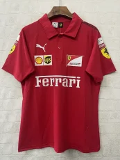 25-26 F1 Ferrari Red Casual Polo Racing Suit (有领)