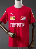 25-26 F1 Ferrari Red Casual T-Shirts Racing Suit (圆领)