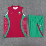 25-26 Morocco Red Tank top and shorts suit