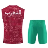 25-26 Morocco Red Tank top and shorts suit