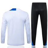 25-26 PSG White Kids Half Pull Tracksuit #E25192(童装)(半拉链)