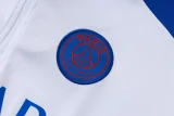 25-26 PSG White Kids Half Pull Tracksuit #E25192(童装)(半拉链)