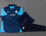 25-26 Marseille Royal blue Kids Half Pull Tracksuit #E25197(童装)(半拉链)