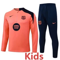 25-26 BAR Orange Kids Half Pull Tracksuit #E25203(童装)(半拉链)