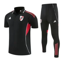 25-26 River Plate Black Polo Tracksuit