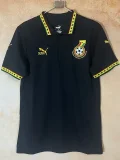 25-26 Ghana Black Polo Short Sleeve (有领)