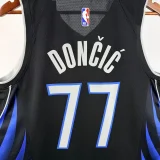 25-26 Dallas Mavericks DONCIC #77 Black City Edition Top Quality Hot Pressing NBA Jersey(V领)