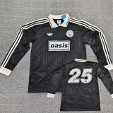2025 Ad Oasis Joint Edition #25 Black Polo Long Sleeve (白边)长袖
