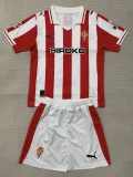 25-26 Gijon Home Kids Soccer Jersey