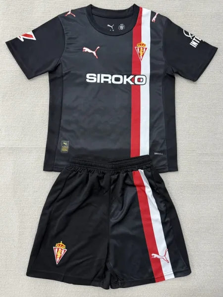 25-26 Gijon Away Kids Soccer Jersey