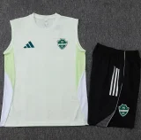 25-26 Al-Ahli Saudi Light green Tank top and shorts suit #D25262