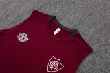 25-26 Fluminense Jujube red Tank top and shorts suit #D25270