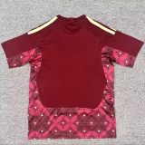 26-27 Italy Brown Red Goalkeeper Fans Soccer Jersey