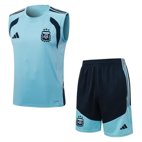 26-27 Argentina Light blue Tank top and shorts suit #D26002