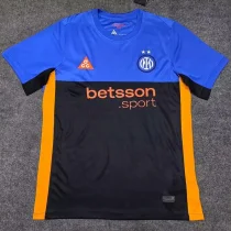 26-27 INT Blue Black Yellow Special Edition Fans Soccer Jersey
