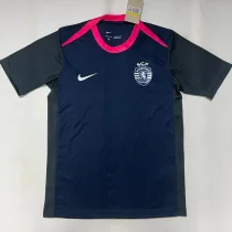 25-26 Sporting Lisbon Blue Black Training shirts