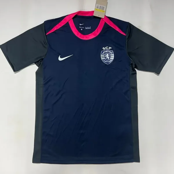 25-26 Sporting Lisbon Blue Black Training shirts