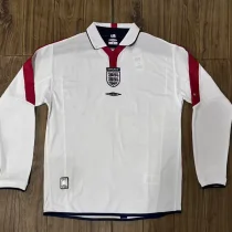 2004 England Home Retro Long Sleeve Soccer Jersey (长袖)