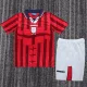 1998 England Away Kids Retro Soccer Jersey