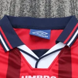 1998 England Away Kids Retro Soccer Jersey