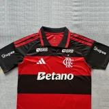 26-27 Flamengo Home Print Sponsor Fans Soccer Jersey