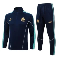 25-26 Marseille Royal blue Half Pull Tracksuit #B25153(半拉链)