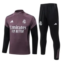 25-26 RMA Gray Purple Half Pull Tracksuit #B25151(半拉链)