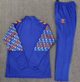 25-26 Celta Blue Half Pull Tracksuit (Pants Have Pocket)(半拉链)