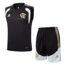 26-27 Flamengo Brown Tank top and shorts suit #D26011