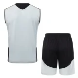26-27 Flamengo White black Tank top and shorts suit #D26010