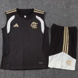 26-27 Flamengo Brown Tank top and shorts suit #D26011