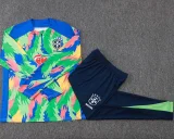 25-26 Brazil Green Half Pull Tracksuit #B25155(半拉链)